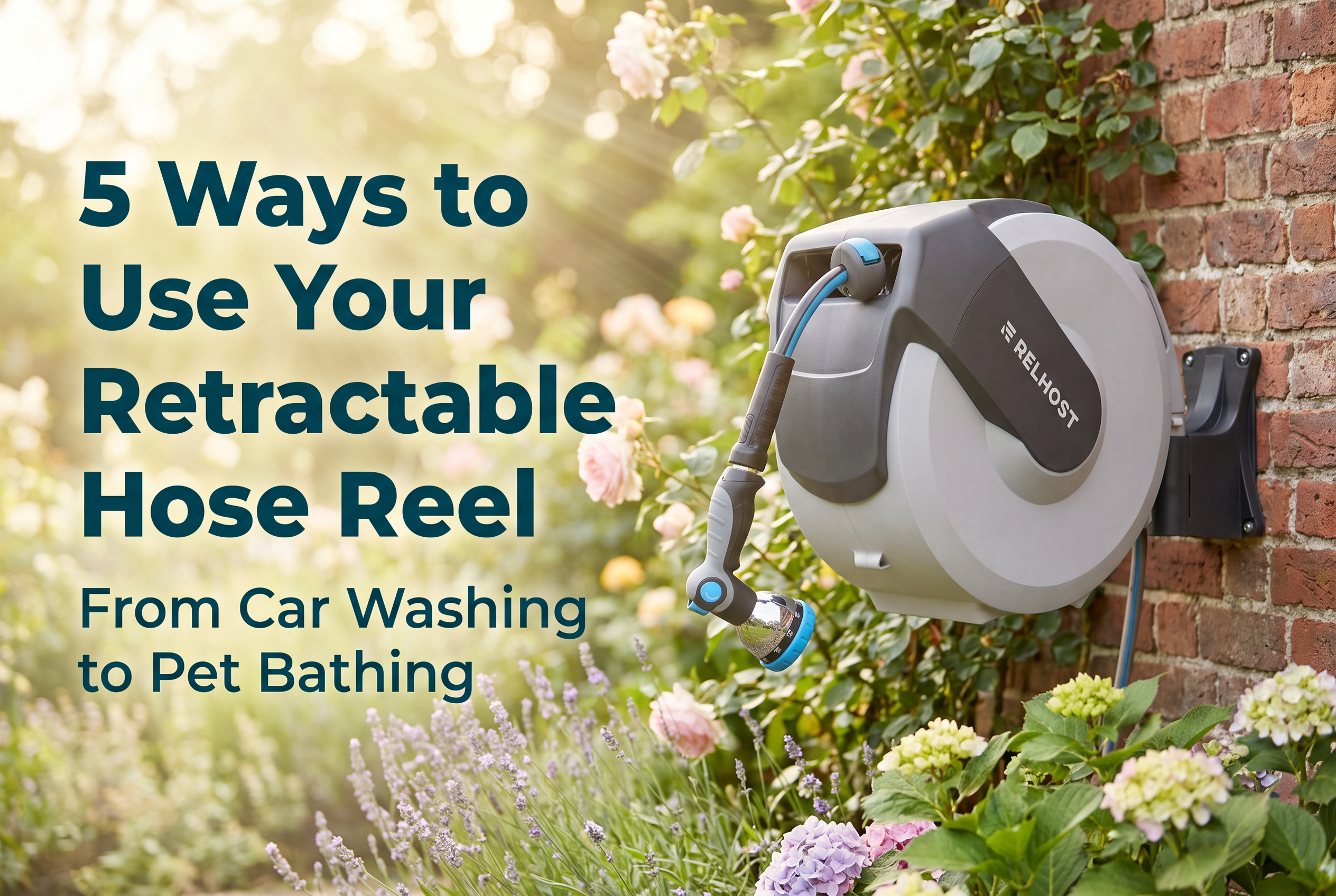 5 Ways to Use Your Retractable Hose Reel — From Car Washing to Pet Bathing | RELHOST