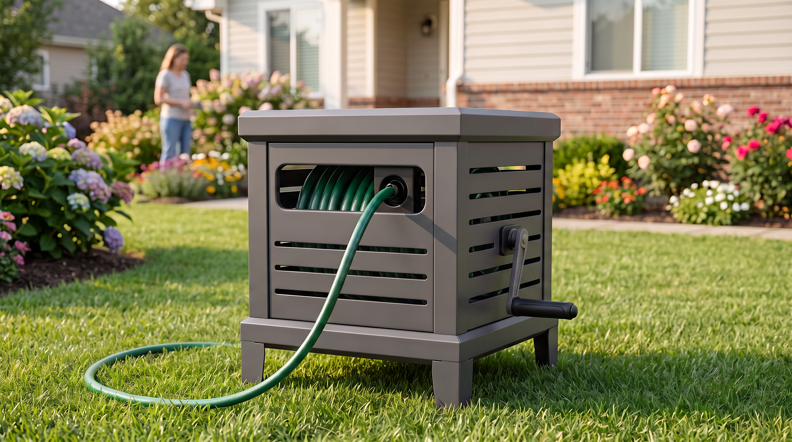 How to Keep Your Yard Organized with a Freestanding Hose Reel Box