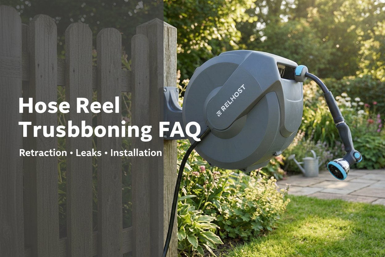 Hose reel troubleshooting guide - retraction, leaks and installation tips