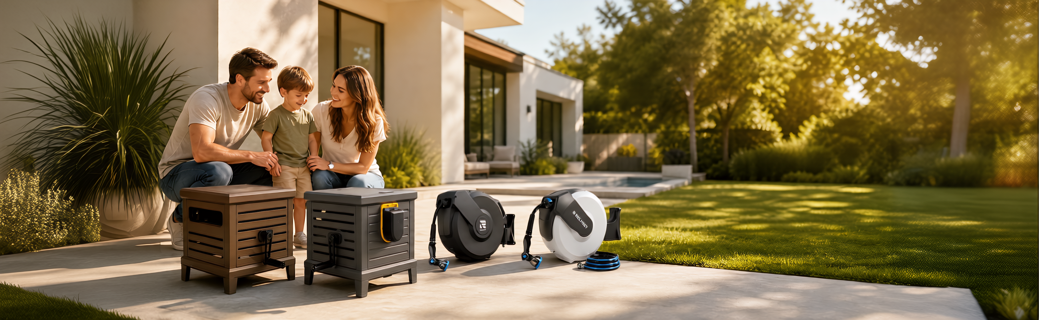 Garden Hose Reel & Storage Box
