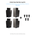 Relhost Metal Hose Reel Box Leg Kit (#13)
