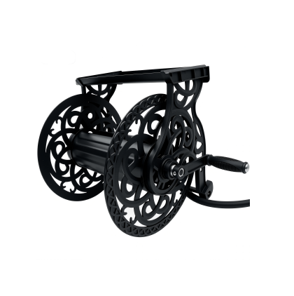 Garden Hose Reel, Hose Holder with Aluminum Frame, Never-Leak System, Easy Assembly, Hose Reel Wall Mount Holds up to 135 ft x 5/8 in Hose, Ideal for Backyards, Gardens