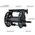 Steel Decorative Wall Mount Garden Hose Reel, Holds 100-Feet of 5/8-Inch Hose