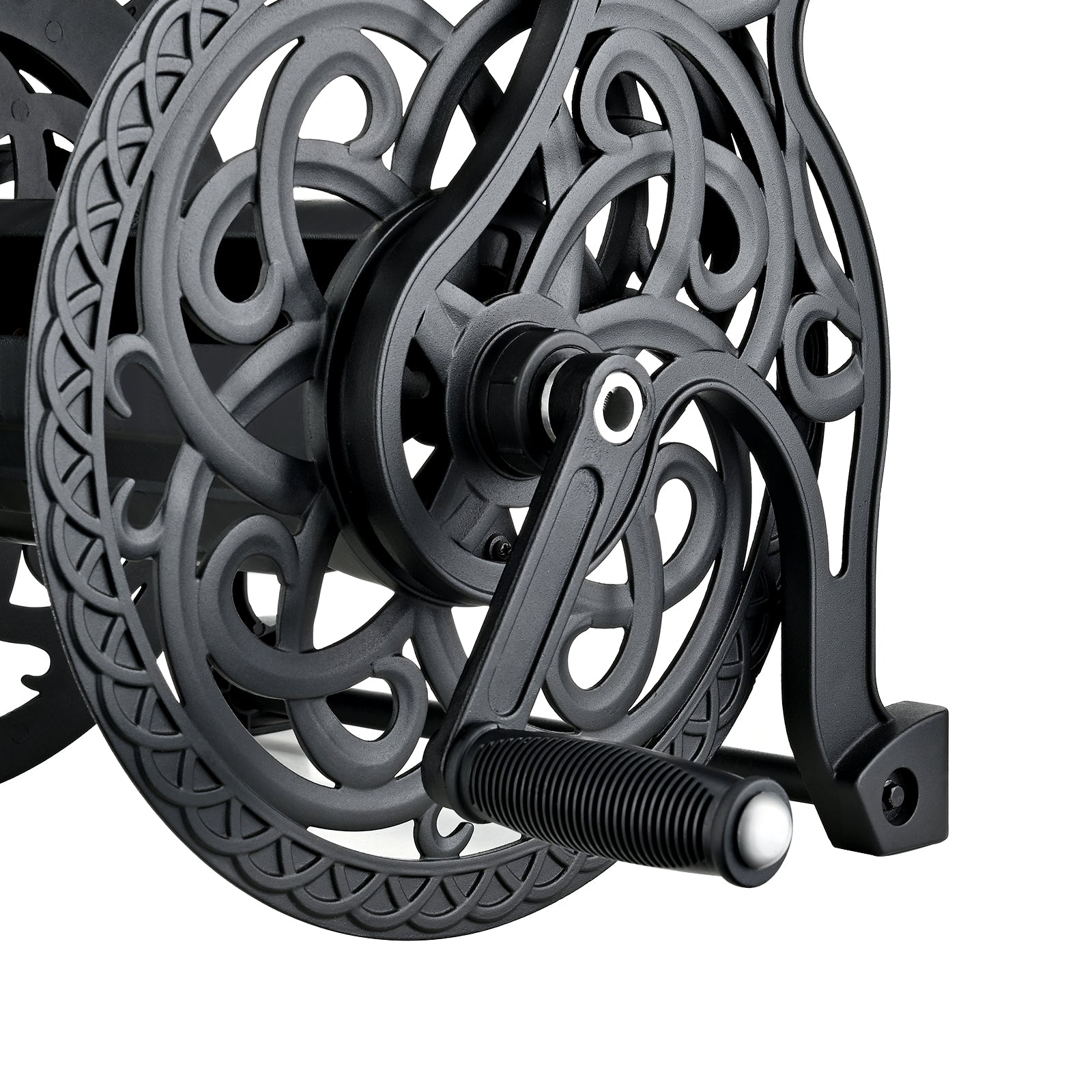 Relhost Tools Garden Hose Reel, Hose Holder with Aluminum Frame