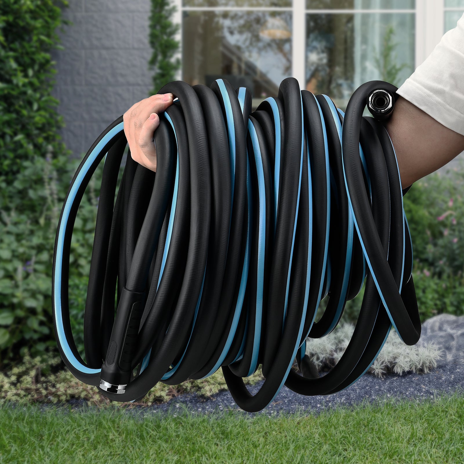 indoor water hose for plants Garden Hose 100/75/50 ft x 5/8" Flexible Heavy Duty Water Hose with 36 – relhosttools