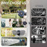 Retractable Heavy Duty Garden Hose Reel, 115 ft x 5/8 in, Dark Grey