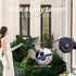 Retractable Heavy Duty Garden Hose Reel, 115 ft x 5/8 in, Dark Grey