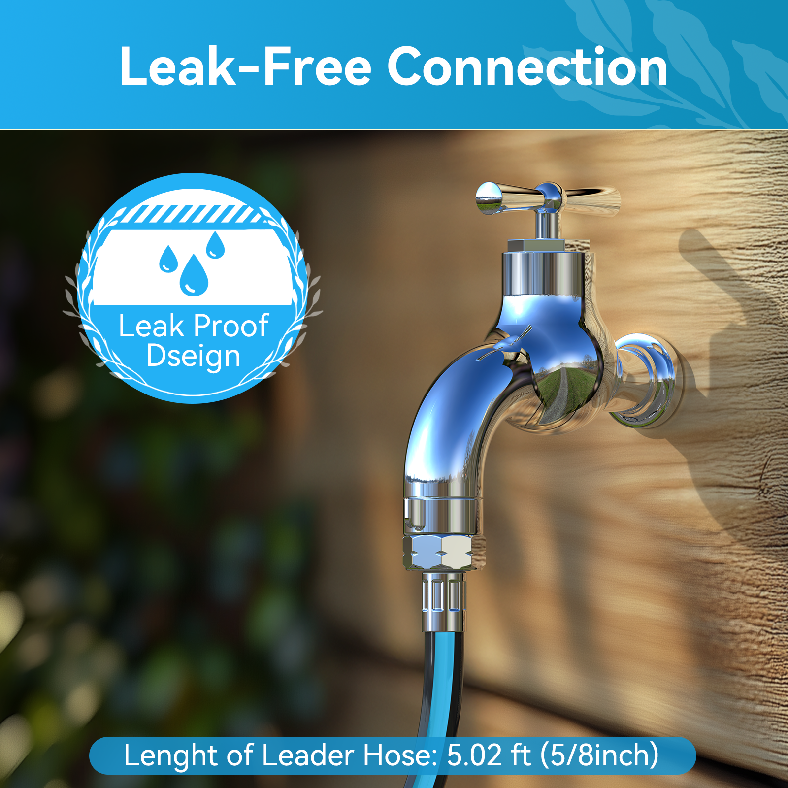 RELHOST TOOLS Garden Hose 100/75/50 ft x 5/8" Flexible Heavy Duty Water Hose with 360° Swivel Handle, Durable & Leak-Resistant, Lightweight for Versatile Use