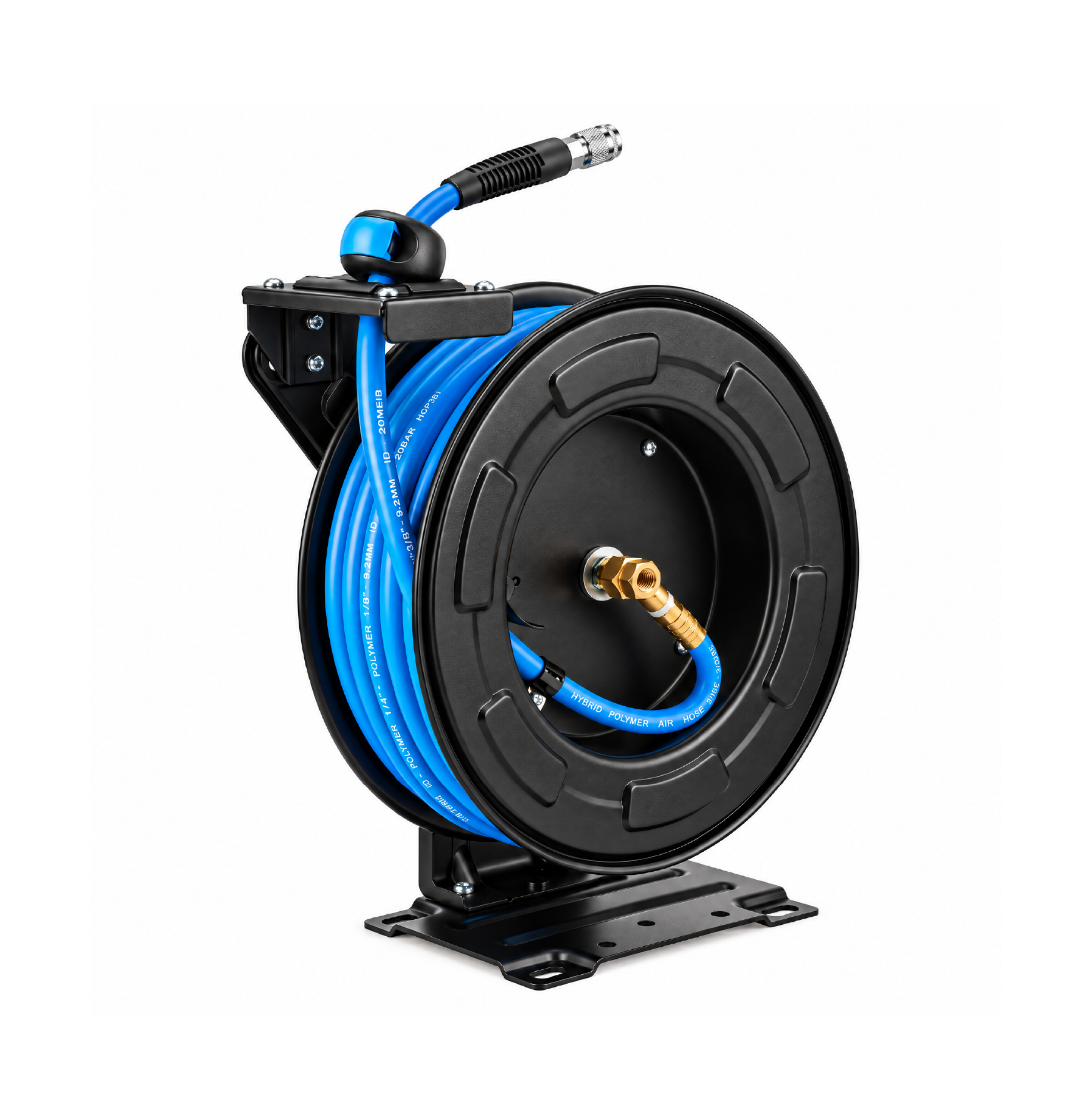 Retractable Air Hose Reel, 3/8" x 50ft, Single Arm