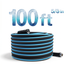 Flexible Garden Hose | 5/8" x 100/75/50ft, 360° Swivel, Heavy Duty & Leak-Resistant