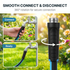 Flexible Garden Hose | 5/8" x 100/75/50ft, 360° Swivel, Heavy Duty & Leak-Resistant
