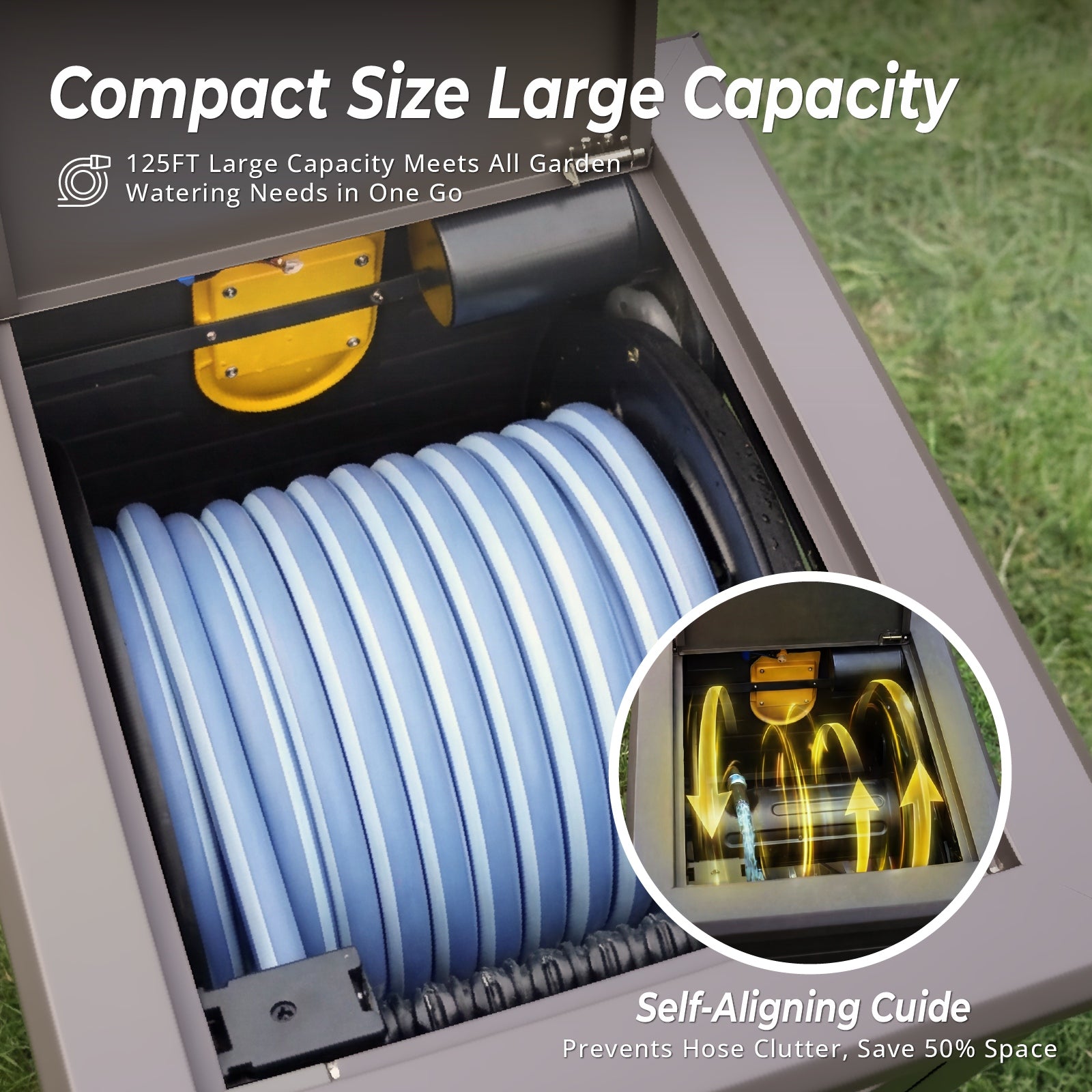 Electric Hose Reel Box, Compatible with Dewalt 20V MAX Batteries (Not Included)