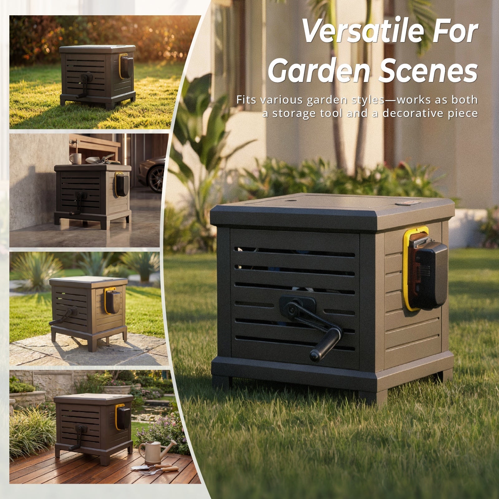 Electric Hose Reel Box, Compatible with Dewalt 20V MAX Batteries (Not Included)