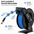 Retractable Air Hose Reel, 3/8" x 50ft, Single Arm