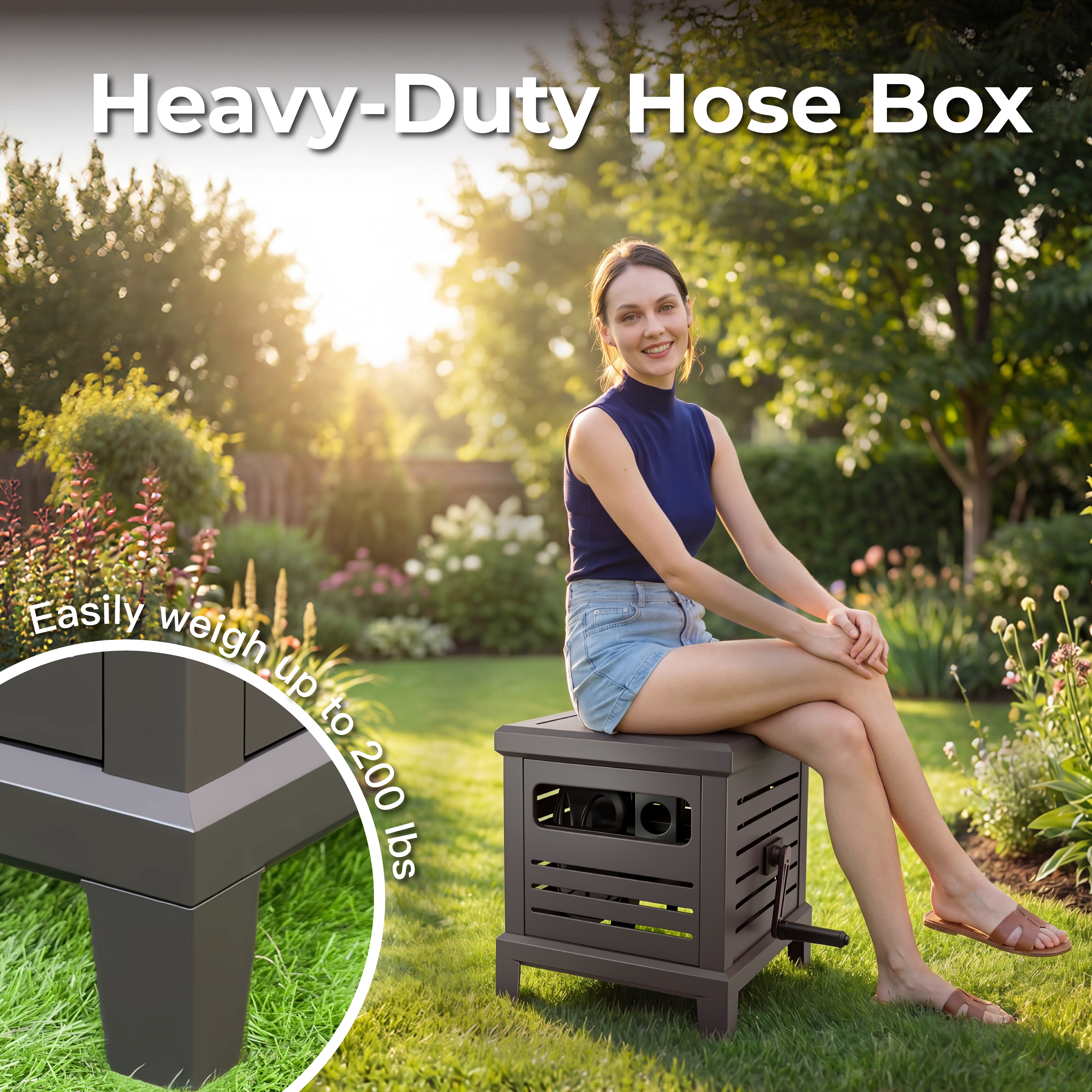 Garden Heavy Duty Hose Reel Box